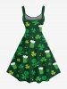 Robe débardeur imprimée bière et clous de girofle pour la Saint-Patrick (grandes tailles) - Vert profond XS