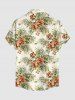 Hibiscus Flowers Tropical Leaf Print Matching Hawaii Beach Outfit For Couples -  