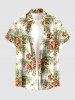 Hibiscus Flowers Tropical Leaf Print Matching Hawaii Beach Outfit For Couples -  