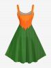 Elf Costume Print St. Patrick's Day A Line Dress -  