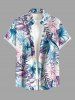 Flowers Tropical Leaf Print Matching Hawaii Beach Outfit For Couples -  