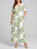 Coconut Tree Print Matching Hawaii Beach Outfit For Couples -  