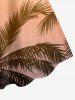 Coconut Tree Ombre Print Hawaii Tank Dress - Bleu Ciel L