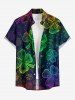 St. Patrick's Day Ombre Four Leaf Clover Print Plus Size Matching Outfit For Couples -  