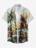 Coconut Tree Flower Parrot Sun Clock Print Matching Hawaii Beach Outfit For Couples -  