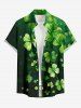 St. Patrick's Day Four Leaf Clover Print Matching Outfit For Couples -  
