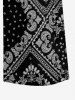 Paisley Floral Scarf Print Matching Hawaii Beach Outfit For Couples -  