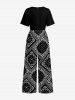 Paisley Floral Scarf Print Matching Hawaii Beach Outfit For Couples -  