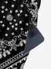 Paisley Floral Scarf Print Matching Hawaii Beach Outfit For Couples -  
