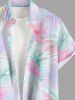 Hibiscus Flower Tropical Leaf Print Matching Hawaii Beach Outfit For Couples -  