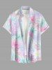 Hibiscus Flower Tropical Leaf Print Matching Hawaii Beach Outfit For Couples -  