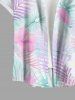Hibiscus Flower Tropical Leaf Print Matching Hawaii Beach Outfit For Couples -  