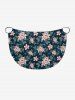 Leaf Flower Branch Print Hawaii Convertible Beach Cover Up -  