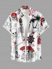 Skull Pirate Coconut Tree Rudder Anchor Print Plus Size Matching Hawaii Beach Outfit For Couples -  