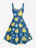 Ducks Bubble Print Hawaii Tank Dress -  