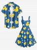 Ducks Bubble Print Hawaii Tank Dress -  