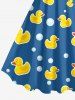 Ducks Bubble Print Hawaii Tank Dress -  