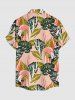 Tropical Leaf Flamingo Print Matching Hawaii Beach Outfit For Couples - Rose  
