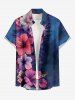 Hibiscus Flower Print Plus Size Matching Hawaii Beach Outfit For Couples -  
