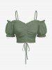 Hibiscus Flower Leaf Print Plus Size Matching Hawaii Beach Outfit For Couples -  