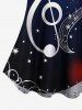 Music Symbol Heart Star Galaxy Print Cold Shoulder Cami T-shirt -  