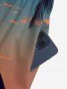 Coconut Tree Sun Seascape Print Matching Hawaii Beach Outfit For Couples -  