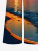 Coconut Tree Sun Seascape Print Matching Hawaii Beach Outfit For Couples -  