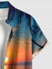 Coconut Tree Sun Seascape Print Matching Hawaii Beach Outfit For Couples -  