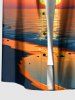 Coconut Tree Sun Seascape Print Matching Hawaii Beach Outfit For Couples -  