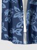 Flowers Leaf Print Matching Hawaii Beach Outfit For Couples -  