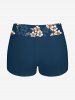 Leaf Ombre Flower Print Plus Size Matching Hawaii Beach Outfit For Couples -  