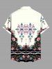Flamingo Flowers Colorblock Print Plus Size Matching Hawaii Beach Outfit For Couples -  