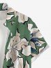 Flowers Watercolor Print Plus Size Matching Hawaii Beach Outfit For Couples -  
