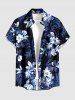 Flowers Leaf Pritn Matching Hawaii Beach Outfit For Couples -  