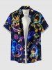 Galaxy Duck Astronaut Stars Planet Print Plus Size Matching Hawaii Beach Outfit For Couples -  