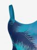 Coconut Tree Ombre Sky Print Plus Size Matching Hawaii Beach Outfit For Couples -  