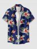 Hibiscus Flower Tropical Leaf Print Matching Hawaii Beach Outfit For Couples -  