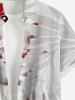 Tropical Leaf Print Matching Hawaii Beach Outfit For Couples - Rouge 