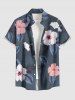 Hibiscus Flowers Tropical Leaf Print Plus Size Matching Hawaii Beach Outfit For Couples -  