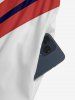 Coconut Tree Curve Patriotic American Flag Print Hawaii Wide Leg Jumpsuit -  