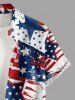 Patriotic American Flag Graffiti Print Plus Size Matching Outfit For Couples -  