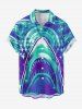 Shark Sea Print Matching Hawaii Beach Outfit For Couples - Bleu 