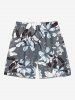 Flower Leaf Print Matching Hawaii Beach Outfit For Couples -  