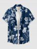 Flowers Leaf Print Matching Hawaii Beach Outfit For Couples -  