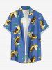 Duck Swimming Ring Print Matching Hawaii Beach Outfit For Couples - Bleu 