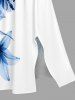 Flowers Print Split Hawaii Midi Dress -  