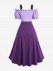 Plus Size Medieval Renaissance Peasant Corset Lace Up Dress Tavern Maid Costume -  