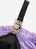 Plus Size Medieval Renaissance Peasant Corset Lace Up Dress Tavern Maid Costume -  