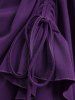 Plus Size Medieval Renaissance Peasant Corset Lace Up Dress Tavern Maid Costume -  