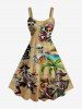Skulls Skeleton Pirate Coconut Tree Beer Print Matching Hawaii Beach Outfit For Couples -  